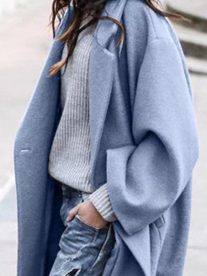Jane | Amélie Laurent Oversized Long Wool-Blend Coat