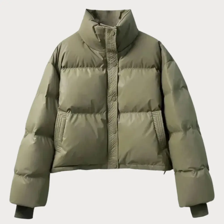 Jane | Juliette Moreau Cropped Puffer Jacket with Elegant Finish