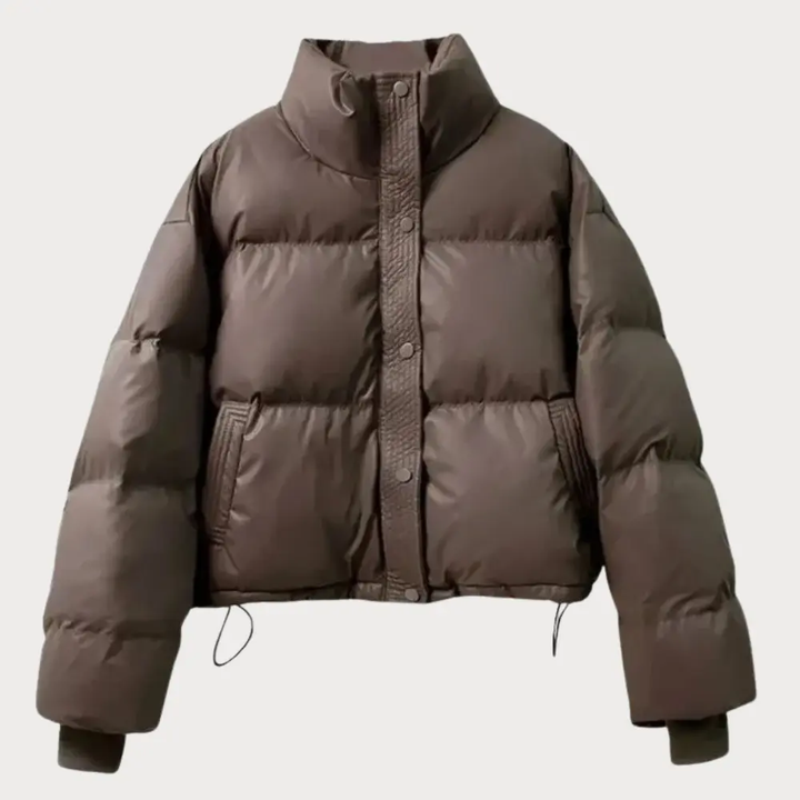 Jane | Juliette Moreau Cropped Puffer Jacket with Elegant Finish