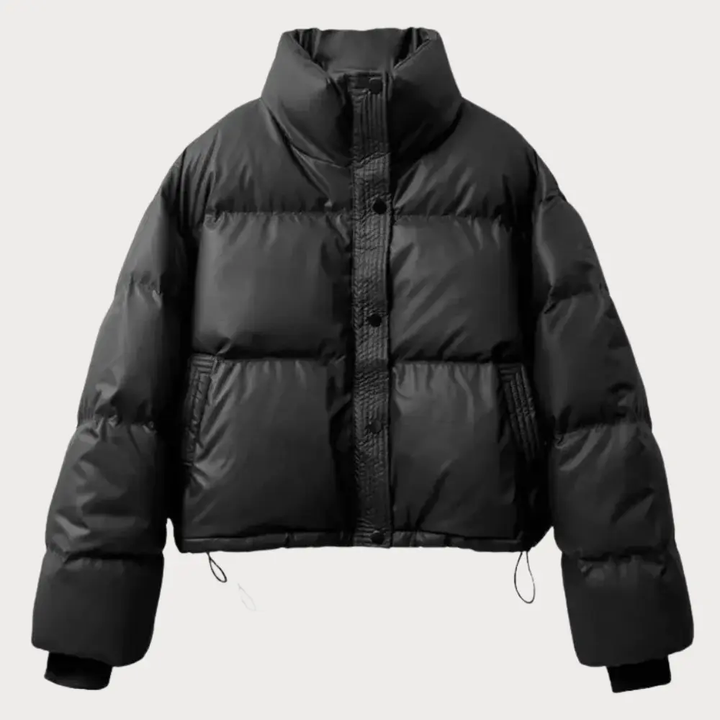Jane | Juliette Moreau Cropped Puffer Jacket with Elegant Finish
