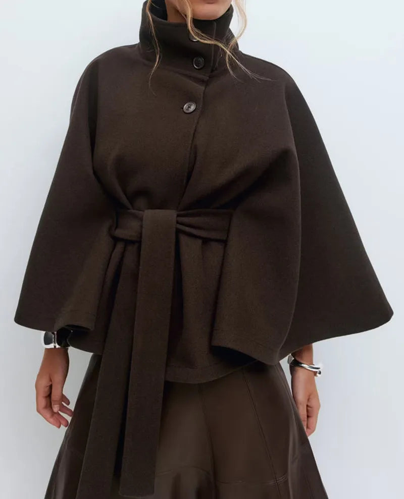 Jane | Belted Cape Coat