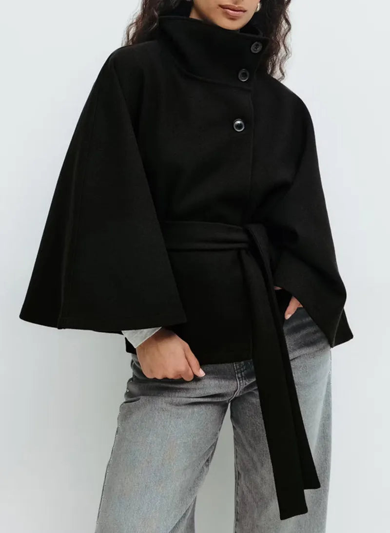 Jane | Belted Cape Coat