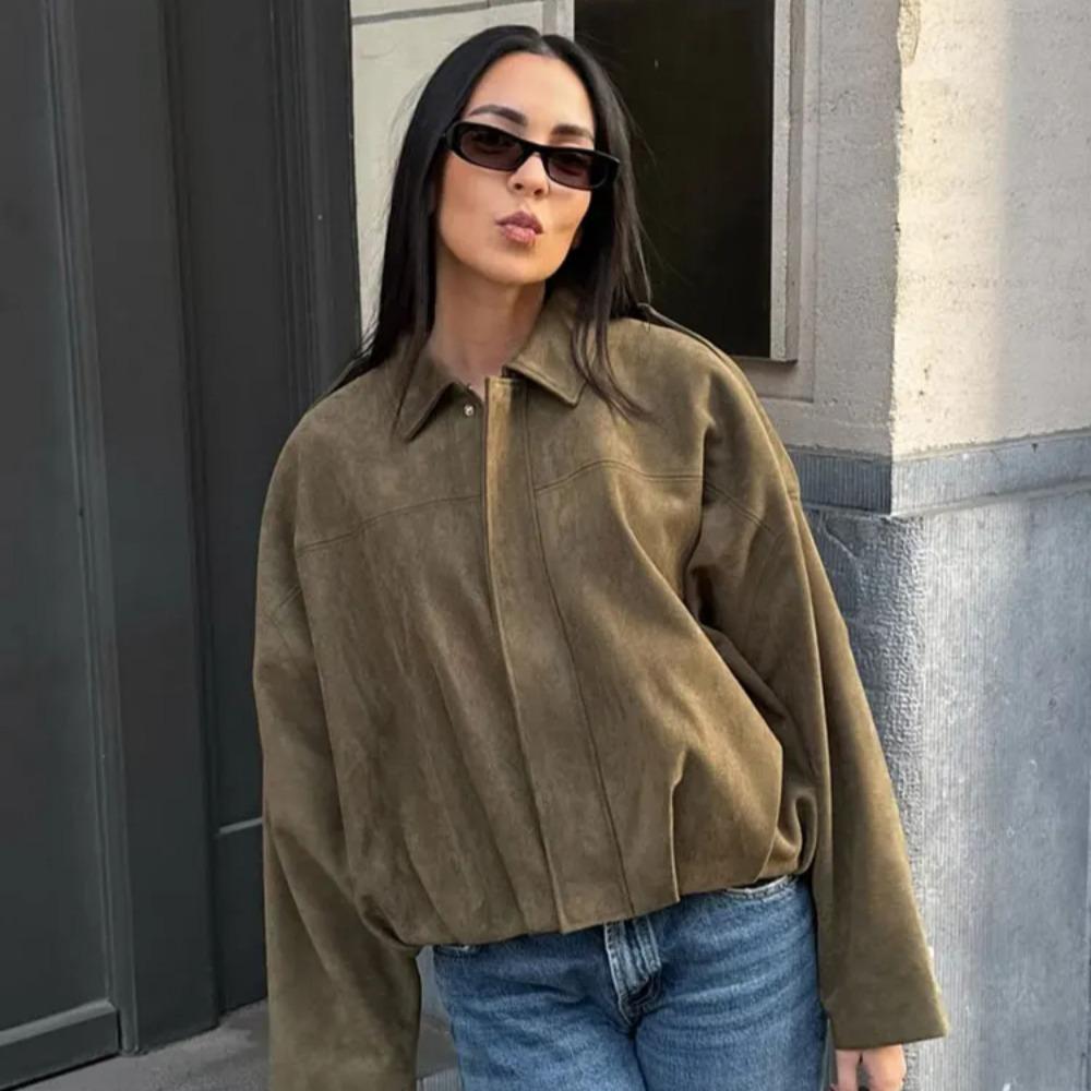 Jane | Chloé Rivière Oversized Bomber Jacket