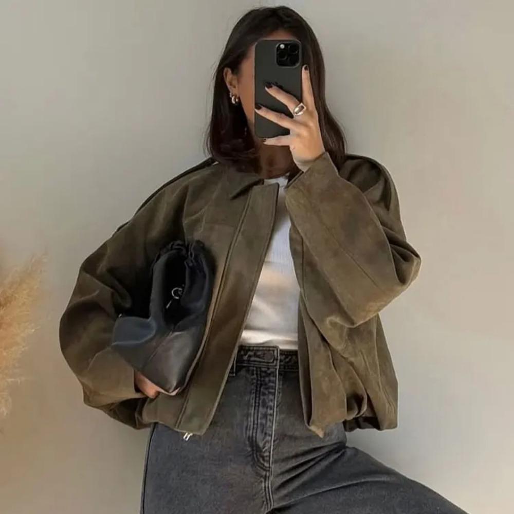 Jane | Chloé Rivière Oversized Bomber Jacket