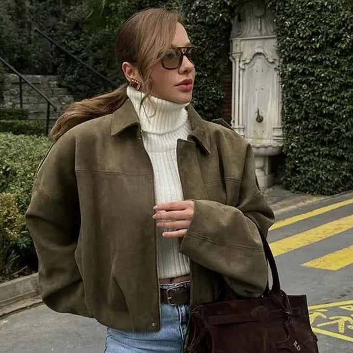 Jane | Chloé Rivière Oversized Bomber Jacket