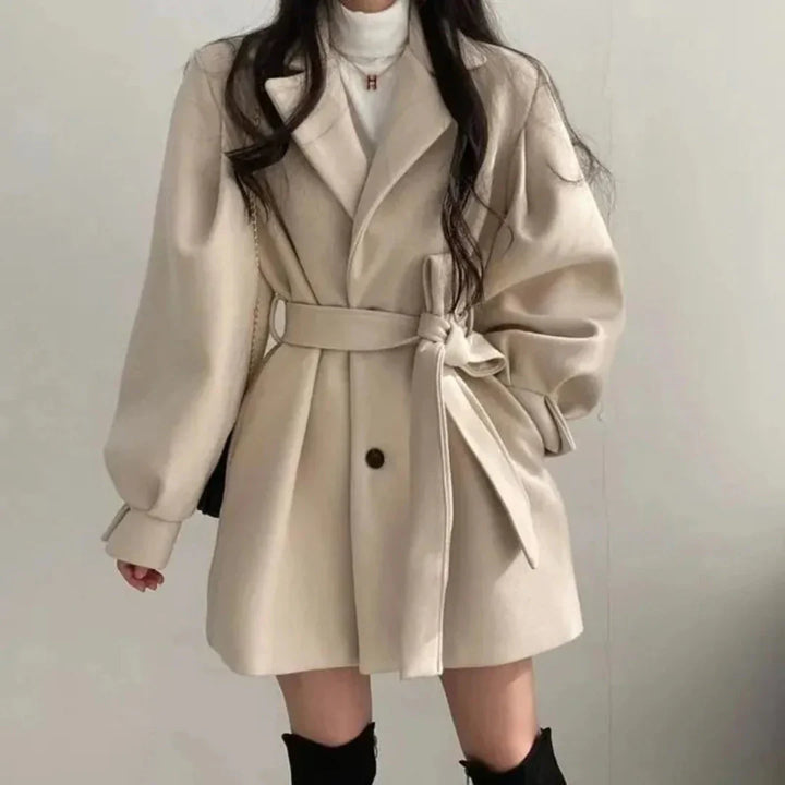 Jane | Sofia Bellini Oversized Belted Trench Coat with Soft Finish