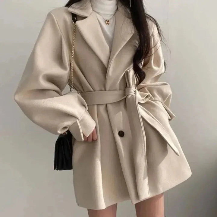 Jane | Sofia Bellini Oversized Belted Trench Coat with Soft Finish