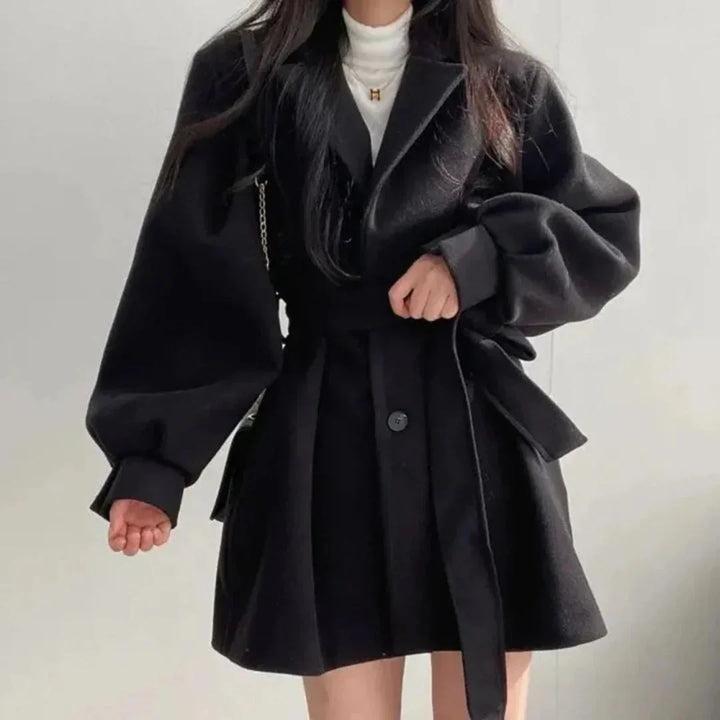 Jane | Sofia Bellini Oversized Belted Trench Coat with Soft Finish