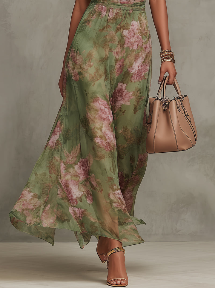 SVEA | Maxikleid mit Blumen-Halter