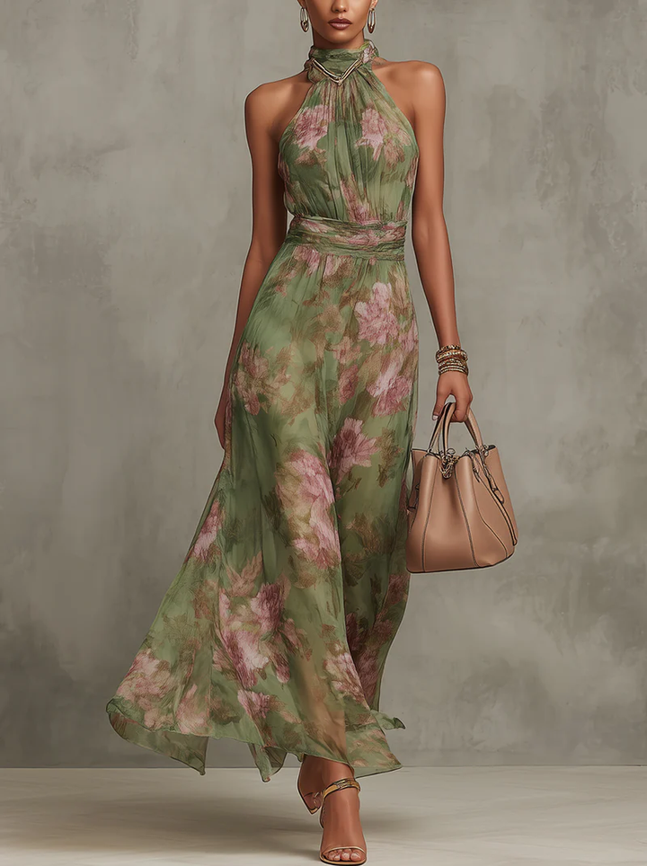 SVEA | Maxikleid mit Blumen-Halter