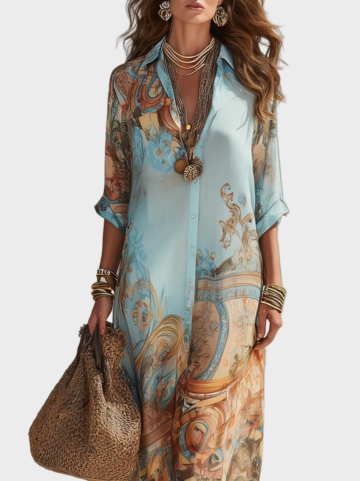 Louisa - Mediterranean Maxi Dress