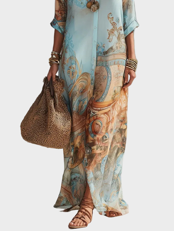 Louisa - Mediterranean Maxi Dress