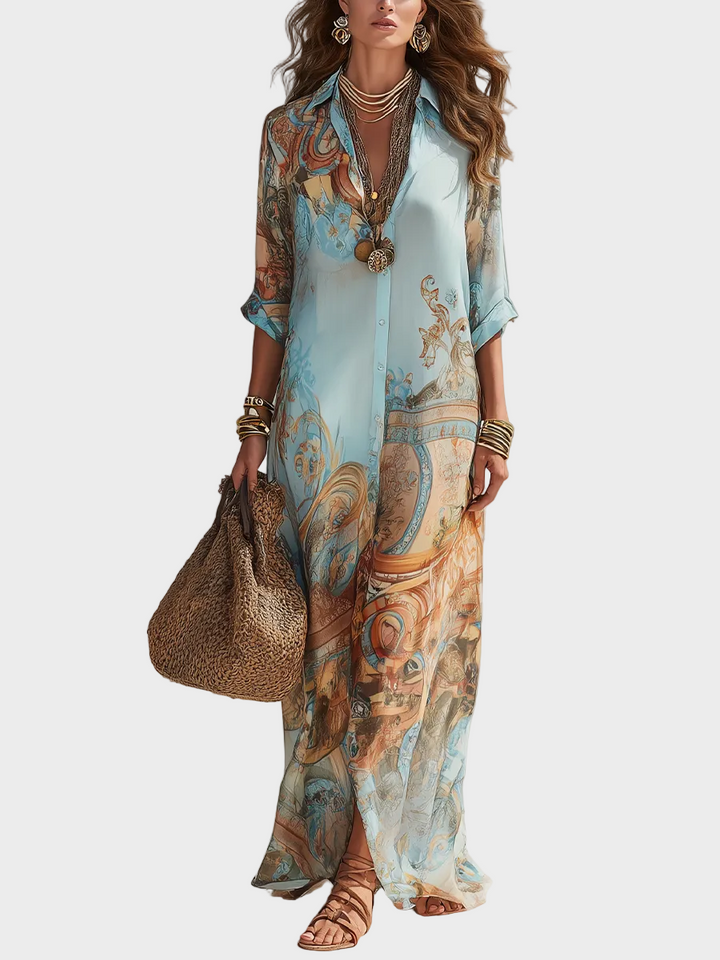 Louisa - Mediterranean Maxi Dress