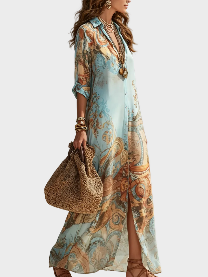 Louisa - Mediterranean Maxi Dress