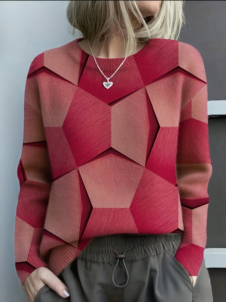 Jane | Geometric Colorblock Sweater