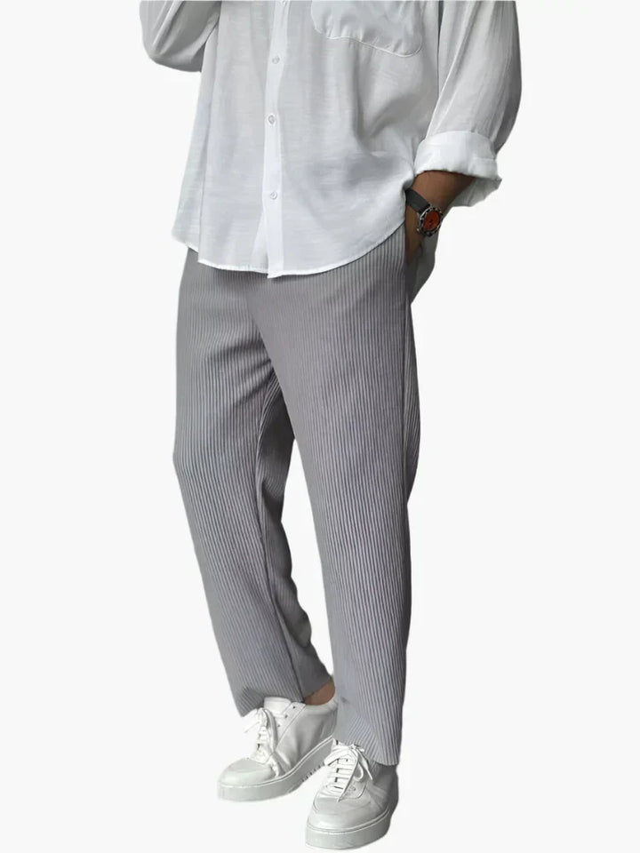 SVEA | Herren Relax Fit Plissee Hose – Eleganter und Bequemer Alltags- und Business-Look