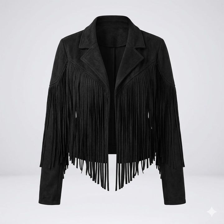 Jane | Fringed Leather Jacket