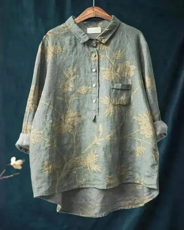 SVEA | Vintage-Bluse mit Blumenmuster
