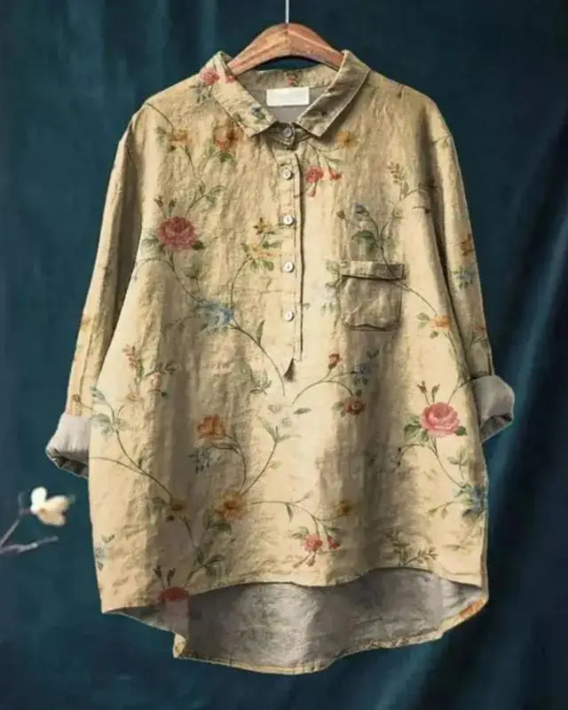 SVEA | Vintage-Bluse mit Blumenmuster