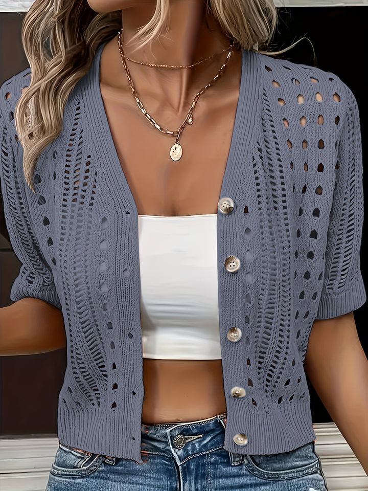 SVEA | Kendall Trendy Kurzarm-Cardigan