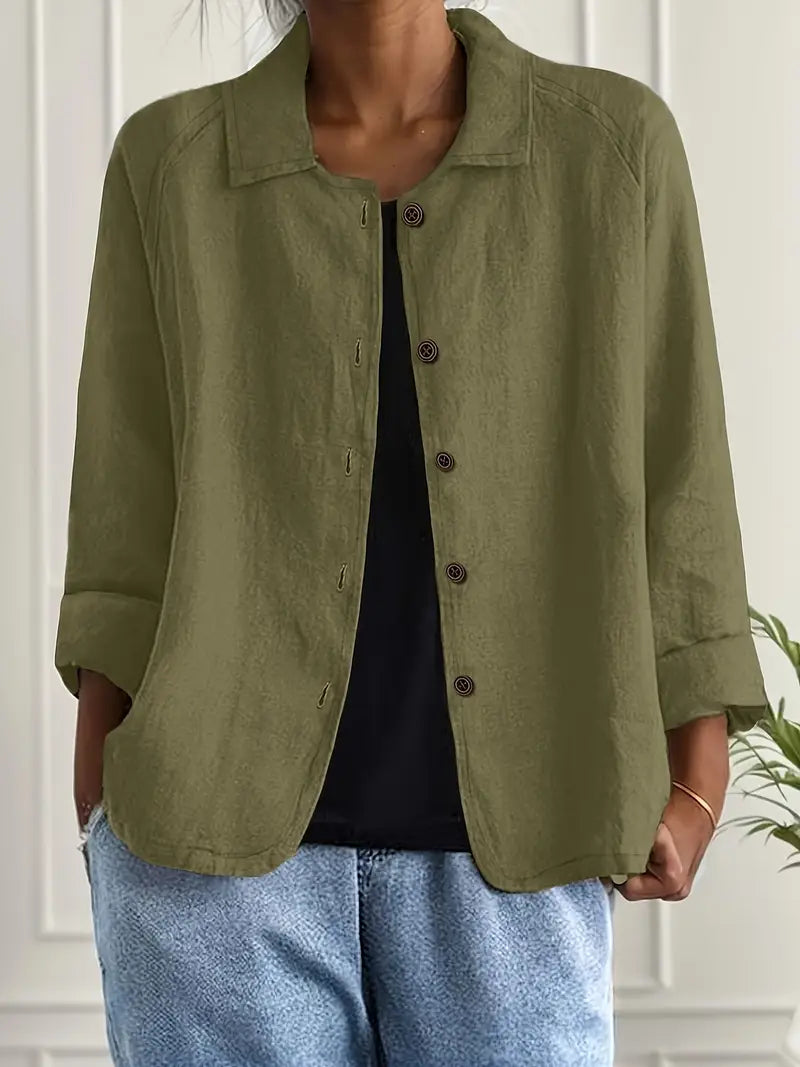 SVEA | Marilla Klassischer Leichter Hemd-Cardigan