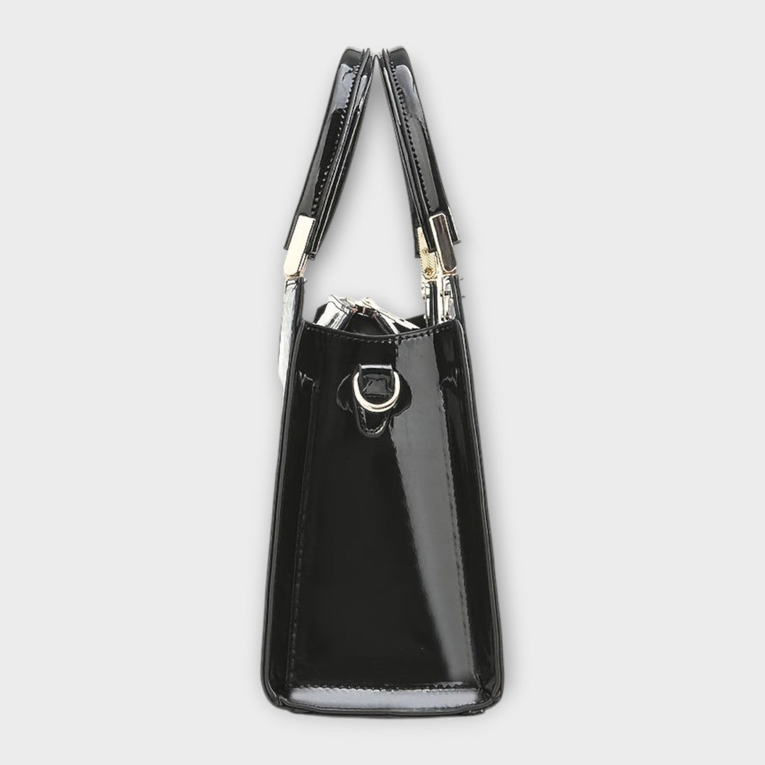 SVEA | Olivia Glänzende Handtasche mit Krokodilprägung