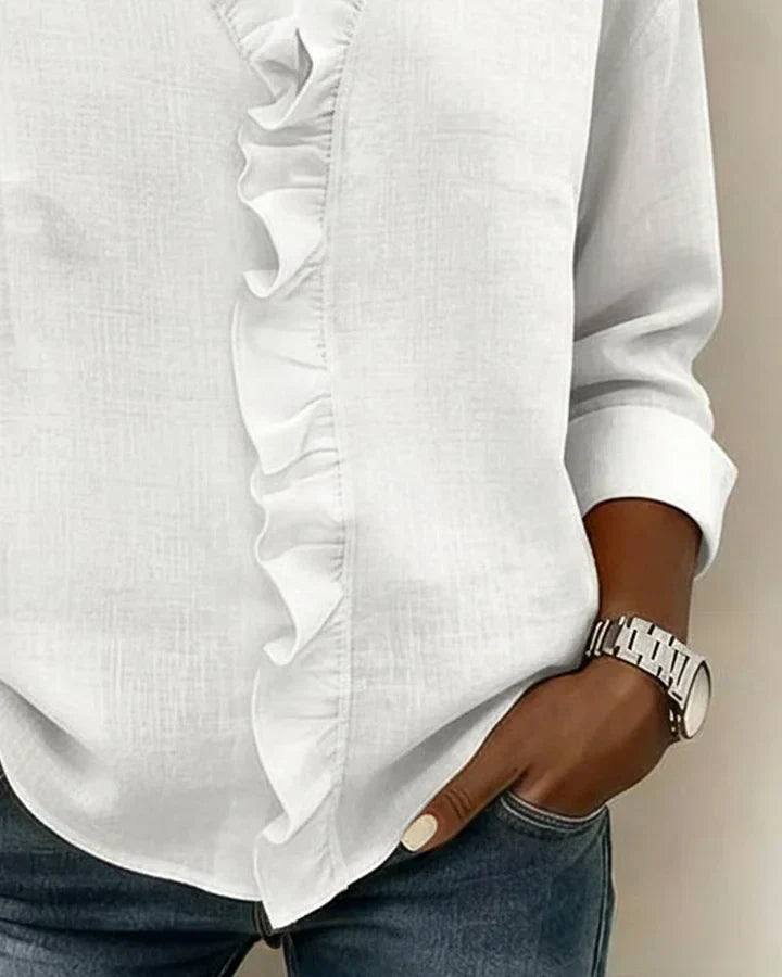 SVEA | Edle V-Ausschnitt Bluse
