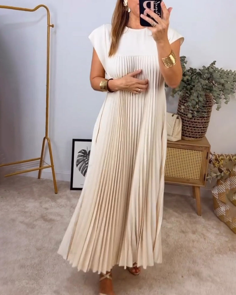SVEA | Zeitloses & Bequemes Plissiertes Kleid