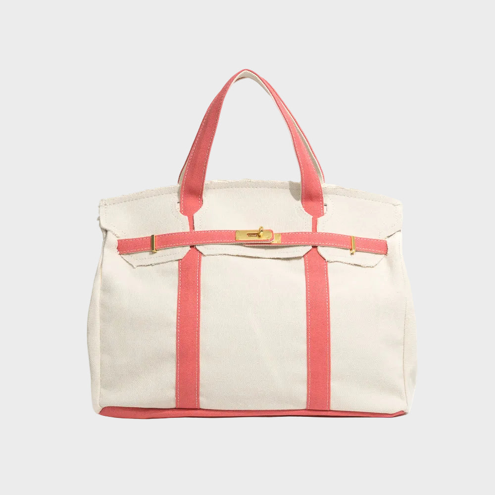 SVEA | Structured Canvas Tote with Reinforced Handles
