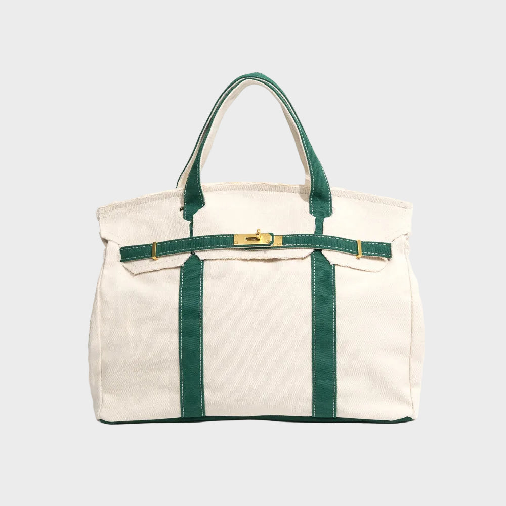 SVEA | Structured Canvas Tote with Reinforced Handles