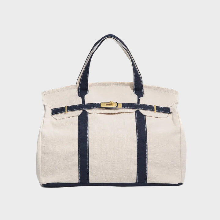 SVEA | Structured Canvas Tote with Reinforced Handles