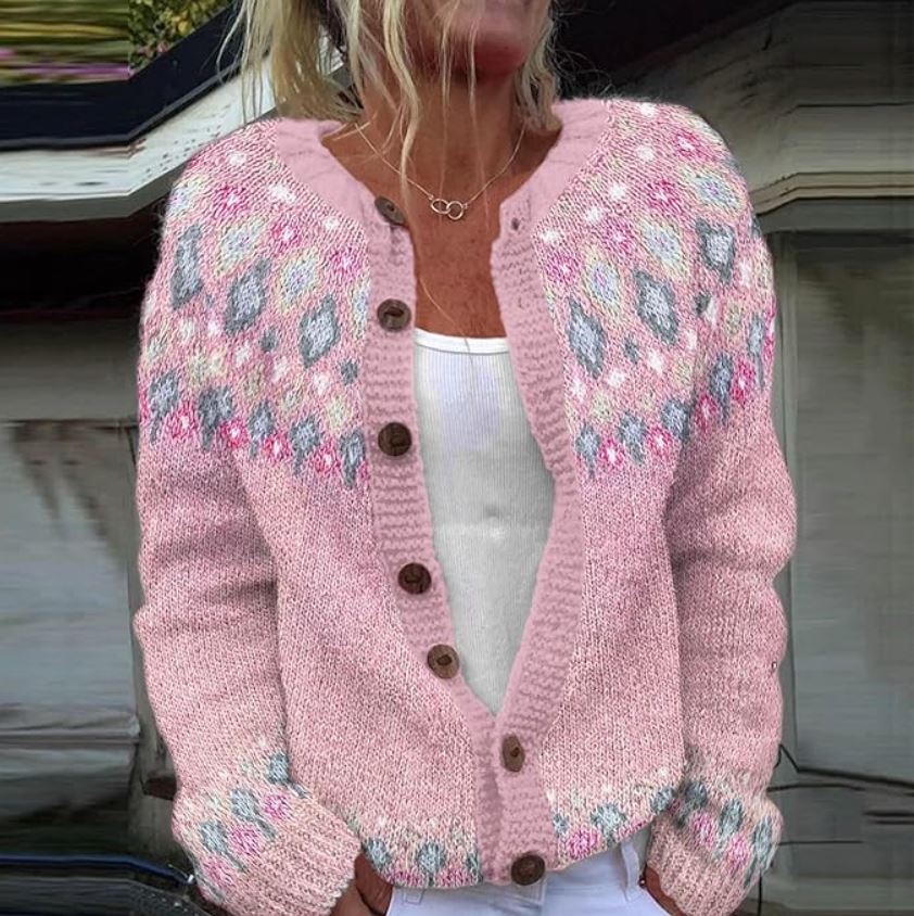 SVEA | Hasel Pink-Komfort-Cardigan