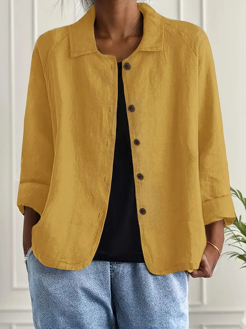 SVEA | Marilla Klassischer Leichter Hemd-Cardigan