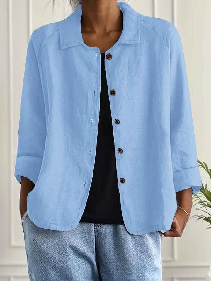 SVEA | Marilla Klassischer Leichter Hemd-Cardigan