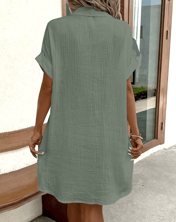 SVEA | Bequemes Hemdkleid mit Knöpfen