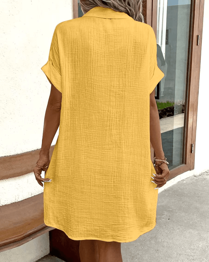 SVEA | Bequemes Hemdkleid mit Knöpfen