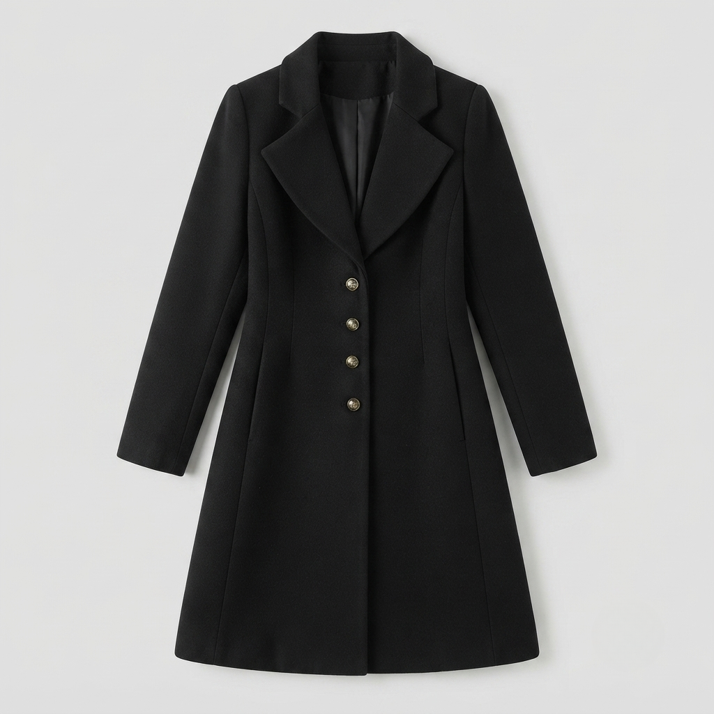 Jane | Elise Hartley Fitted Longline Wool-Blend Coat