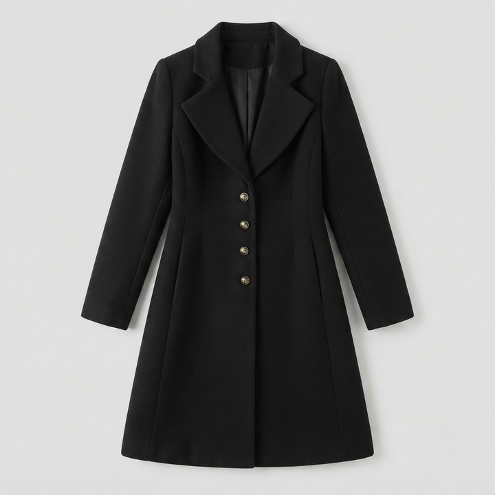 Jane | Elise Hartley Fitted Longline Wool-Blend Coat