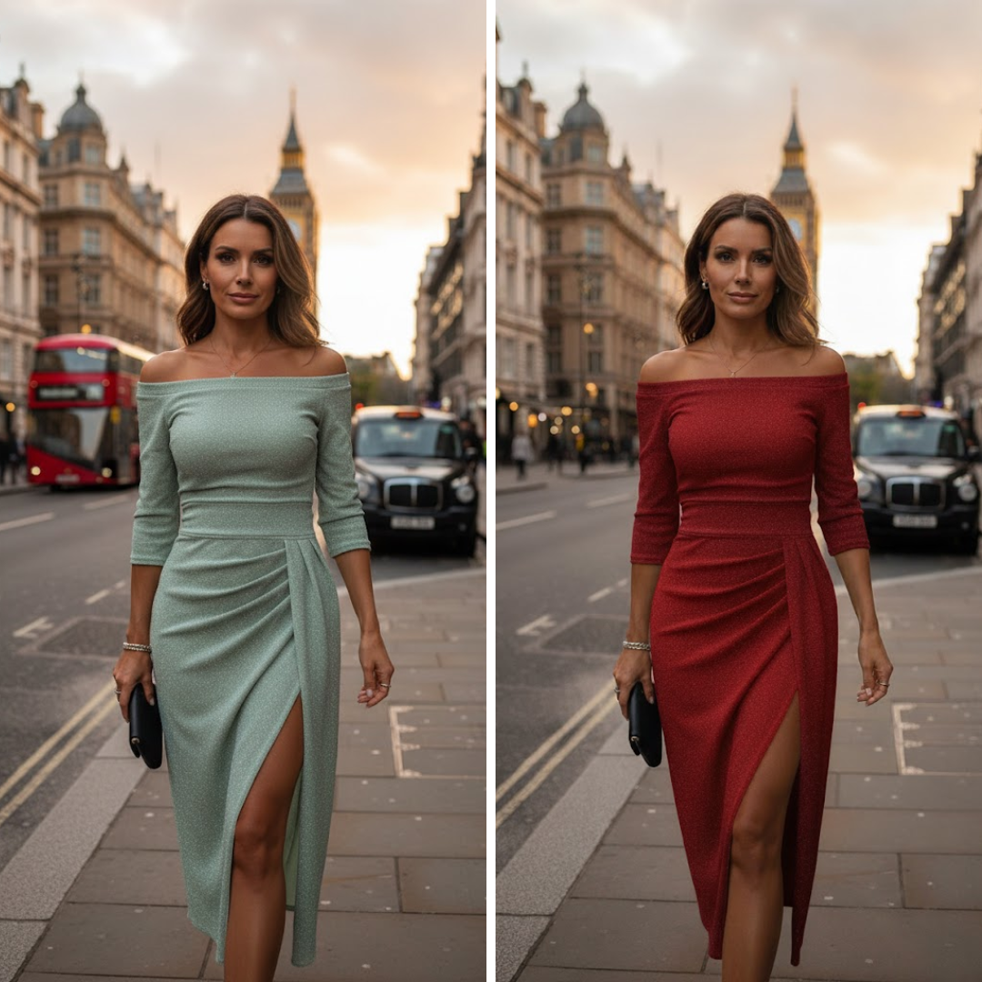 SVEA | Schickes Maxikleid mit Neckholder und Eleganter, Fließender Passform