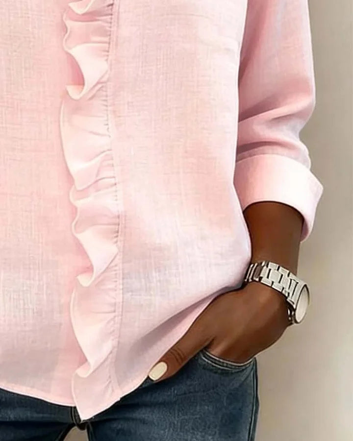 SVEA | Edle V-Ausschnitt Bluse
