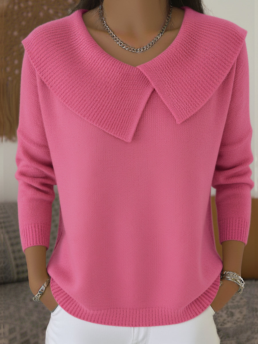 Jane | Warm Sweater with Soft Collar