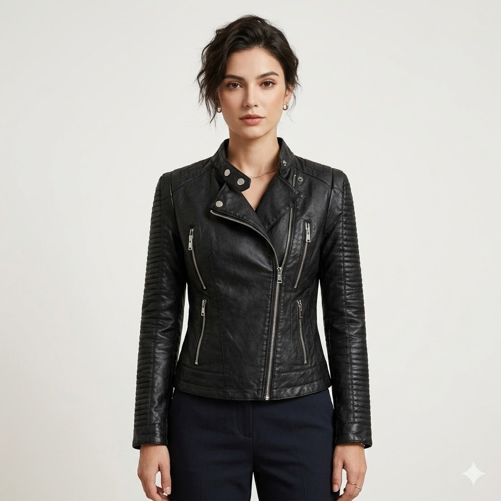 Jane | Sophie Laurent Classic Leather Jacket