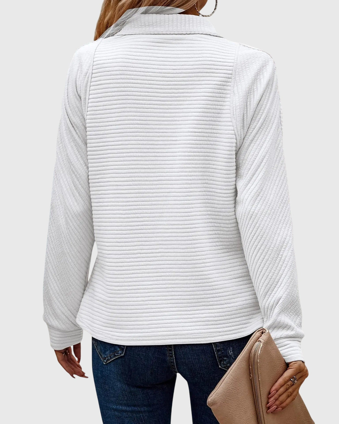 Jane | Elegant Half-Zip Sweater