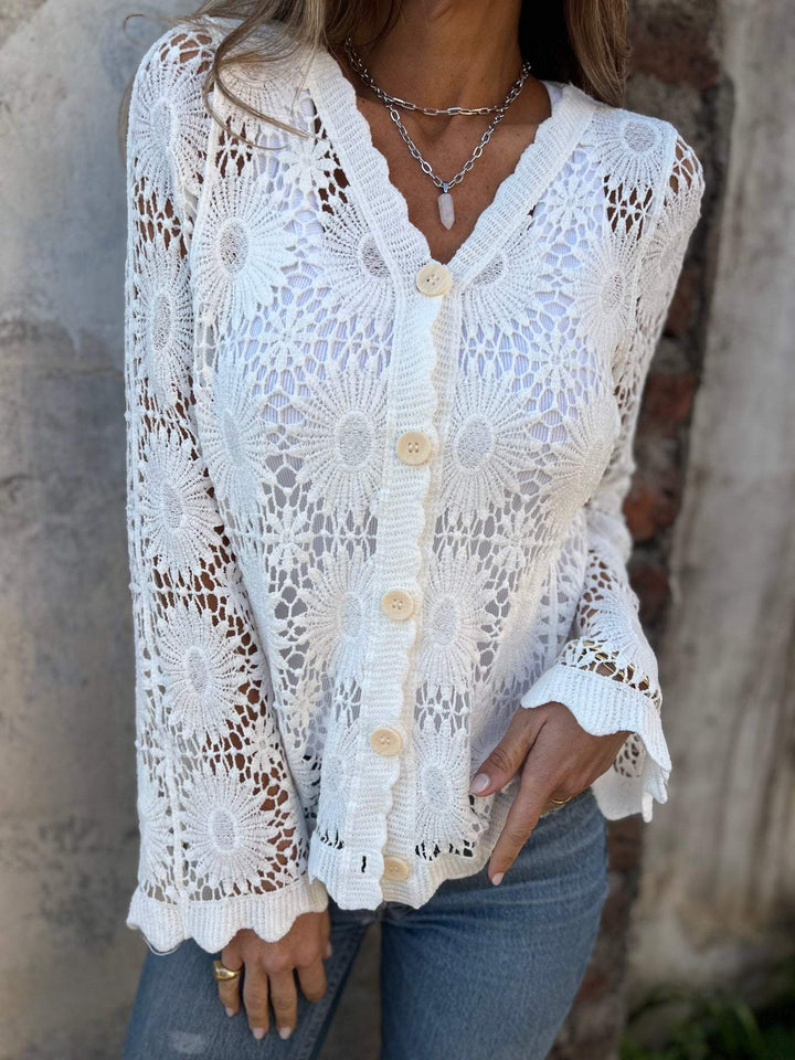 SVEA | Nadia Bequemer Spitzen-Cardigan