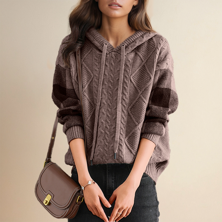 Jane | Cable-Knit Hoodie