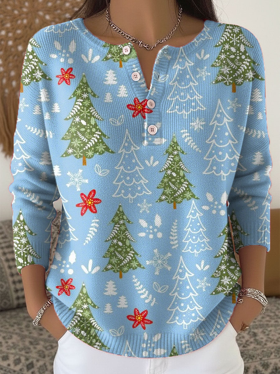 Jane | Button Christmas Sweater