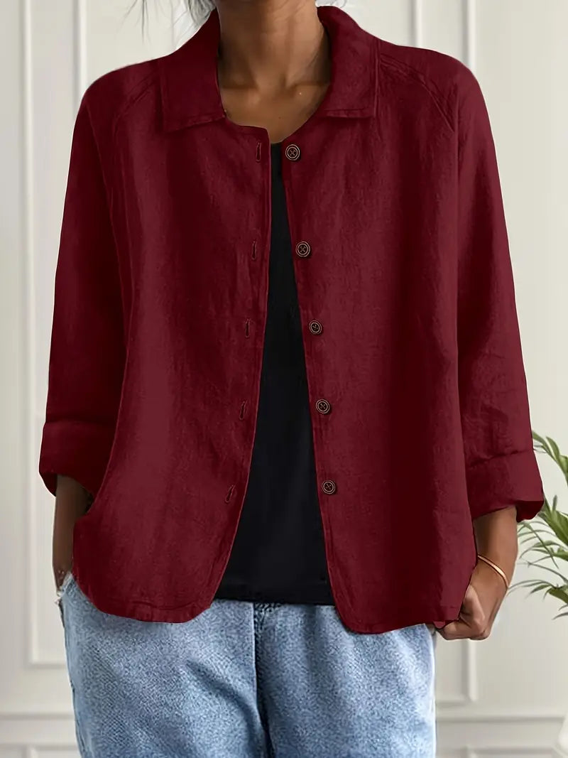 SVEA | Marilla Klassischer Leichter Hemd-Cardigan