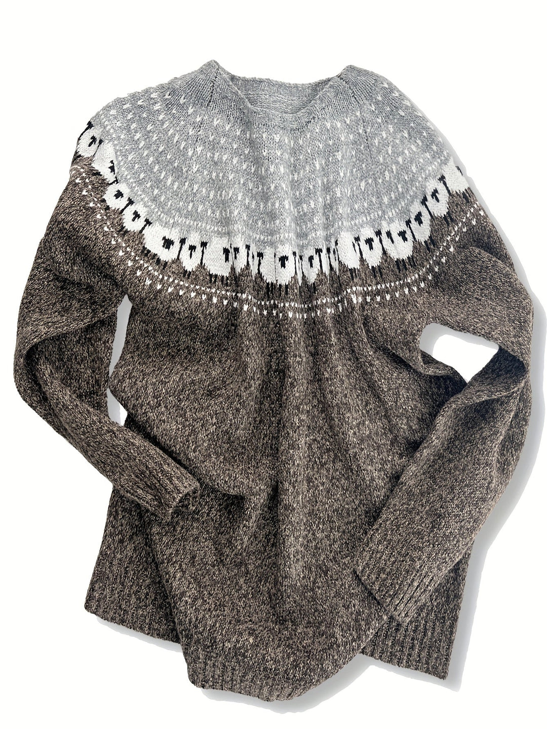 Jane | Elegant Winter Jacquard Sweater