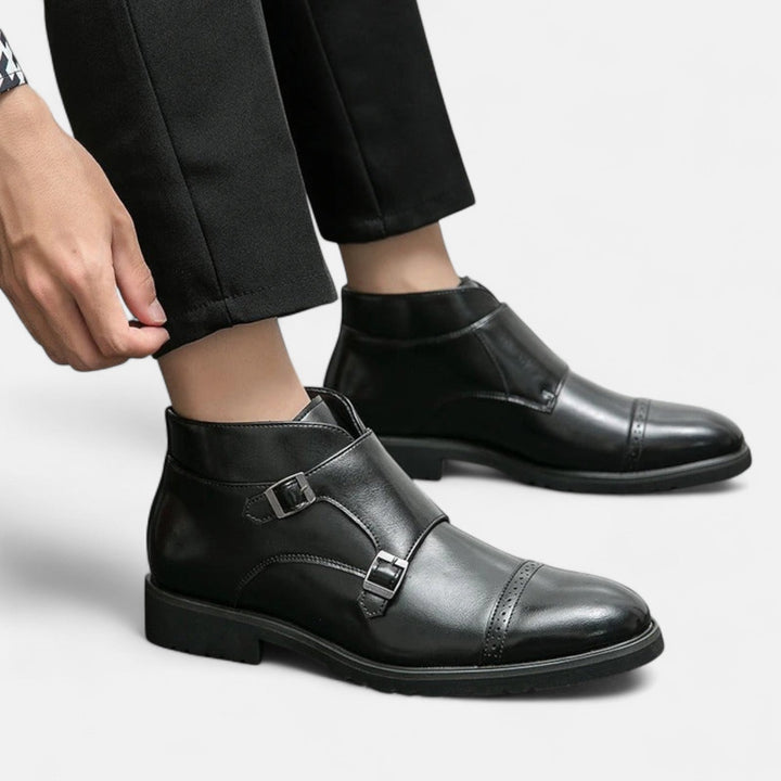 SVEA | Herren Monk Strap Stiefeletten aus Premium-Ecopelle