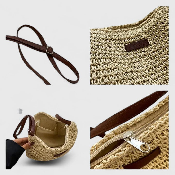 SVEA | Kathy Elegante Geflochtene Tasche
